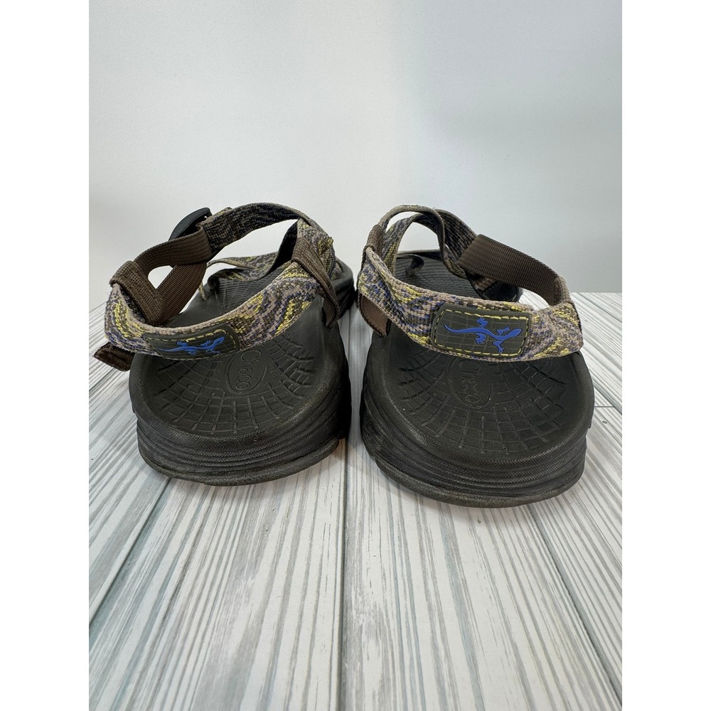 Chaco Z/2 Classic Mens Sandals Sz 10 Brown Geometric Toe Loop Hiking Water Sport - Picture 7 of 12